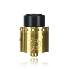 Authentic Asmodus Vault 24mm RDA Rebuildable Dripping Atomizer w/ BF Pin - Gold