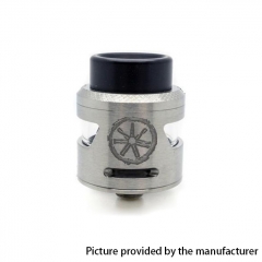 Authentic Asmodus Bunker 24.5mm RDA Rebuildable Dripping Atomzier w/ BF Pin - Silver