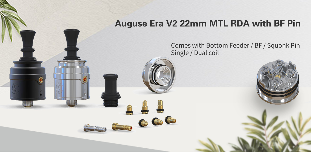 Authentic Auguse Era V2 22mm RDA with BF Pin