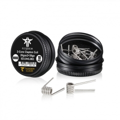 Authentic Thunder Cloud Ni80 2-Core Clapton Coil 26GA*2+38GA 0.28ohm 10pcs Authentic Thunder Cloud Ni80 2-Core Clapton Coil 26GA*2+38GA 0.28ohm 10pcs