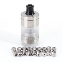 SXK VWM Intensa Style 316SS 22mm RTA Rebuildable Tank Atomizer 5.2ml with 10 Air Pins - Silver