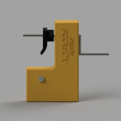 Retro Muti-Functional Coil Tool Rolling Kit with 3 Coil Rods for DIY RTA RDA Heating Wire - Yellow