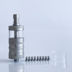 Rekavape E-Vapor V4.5S+ Style 316SS Top Fill 22mm MTL RTA 3.5ml - Matte Silver Rekavape E-Vapor V4.5S+ Style 316SS Top Fill 22mm MTL RTA 3.5ml - Matte Silver