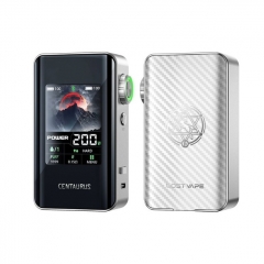(Ships from Bonded Warehouse)Authentic LostVape Centaurus BT200 18650 Mod - Silver Carbon