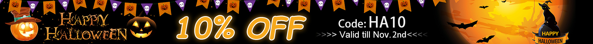 2FDEAL Halloween Sale 10% OFF Code: HA10