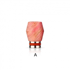 Focivape Stable Wood + SS Base 510 Drip Tip Mouthpiece for RTA RDA Tank 1PC - W9 A
