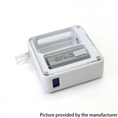 Bantam Style 30W Domestic Chips 18350 Box Mod Kit without Battery - White Bantam Style 30W Domestic Chips 18350 Box Mod Kit without Battery - White