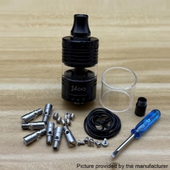 Vico Style 316SS 22mm MTL RDL RTA 4ml 6ml - Black Vico Style 316SS 22mm MTL RDL RTA 4ml 6ml - Black
