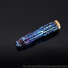 Comp Lyfe Comply Predator Style Titanium Alloy 18650 Mechanical Mech Mod - Lightning Pattern Comp Lyfe Comply Predator Style Titanium Alloy 18650 Mechanical Mech Mod - Lightning Pattern