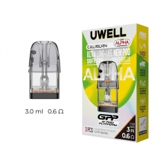 (Ships from Bonded Warehouse)Authentic Uwell Caliburn GPP Alpha Pod Cartridge 3ml 3pcs - 0.6ohm (Ships from Bonded Warehouse)Authentic Uwell Caliburn GPP Alpha Pod Cartridge 3ml 3pcs - 0.6ohm