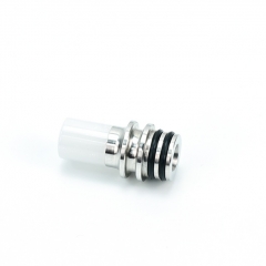 510 Drip Tip SS Base + Resin Mouthpiece for RTA RDA Tank - White 510 Drip Tip SS Base + Resin Mouthpiece for RTA RDA Tank - White