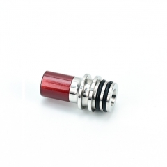510 Drip Tip SS Base + Resin Mouthpiece for RTA RDA Tank - Red 510 Drip Tip SS Base + Resin Mouthpiece for RTA RDA Tank - Red