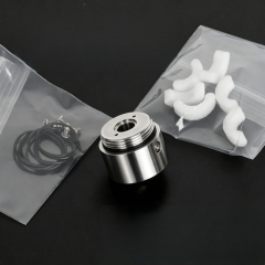 YFTK FEV Extreme Base Kit V2 for Flash e-Vapor V4.5S+ V4.5 Style 23mm RTA Atomizer -Silver YFTK FEV Extreme Base Kit V2 for Flash e-Vapor V4.5S+ V4.5 Style 23mm RTA Atomizer -Silver
