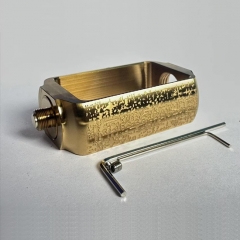 Capsule Style Replacement Adapter for Billet Tank Boro Devices - Textured Gold Capsule Style Replacement Adapter for Billet Tank Boro Devices - Textured Gold