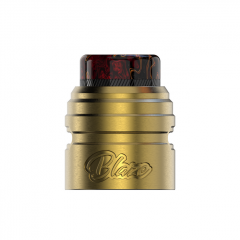 Replacement Cap + 810 Drip Tip for ThunderHead Creations X Mike BLAZE SOLO 24mm RDA - Gold Replacement Cap + 810 Drip Tip for ThunderHead Creations X Mike BLAZE SOLO 24mm RDA - Gold