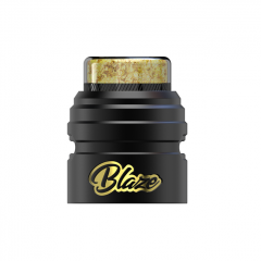 Replacement Cap + 810 Drip Tip for ThunderHead Creations X Mike BLAZE SOLO 24mm RDA - Black Gold Replacement Cap + 810 Drip Tip for ThunderHead Creations X Mike BLAZE SOLO 24mm RDA - Black Gold