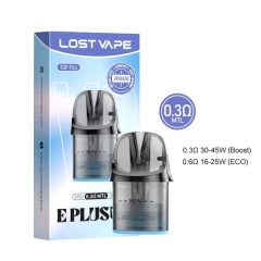 (Ships from Bonded Warehouse)Authentic Lost Vape E Plus Cartridge V2 DM Top Fill 3ml 3pcs - 0.3ohm MTL (Ships from Bonded Warehouse)Authentic Lost Vape E Plus Cartridge V2 DM Top Fill 3ml 3pcs - 0.3ohm MTL