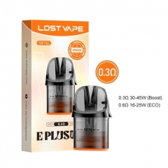 (Ships from Bonded Warehouse)Authentic Lost Vape E Plus Cartridge V2 DM Top Fill 3ml 3pcs - 0.3ohm DTL (Ships from Bonded Warehouse)Authentic Lost Vape E Plus Cartridge V2 DM Top Fill 3ml 3pcs - 0.3ohm DTL