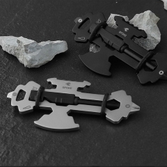 Multifunctional Stainless Steel Carabiner Keychain EDC Multi Tool Card with Bottle Opener Outdoor Daily Utility Tool - Black Multifunctional Stainless Steel Carabiner Keychain EDC Multi Tool Card with Bottle Opener Outdoor Daily Utility Tool - Black