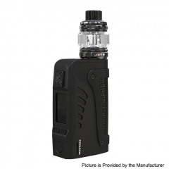 (Ships from HK)Authentic Wismec Reuleaux Tinker2 200W TC VW APV IP67 Waterproof Box Mod w/TROUGH Tank 6.5ml/0.35/0.2ohm Kit - Black