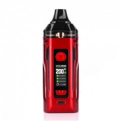 (Ships from HK)Authentic Artery Nugget GT 200W VW Box Mod Pod System Vape Starter Kit 8ml - Red