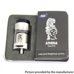 Authentic FDX Athena 25mm RTA 4ml - Silver