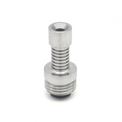 EMC Style Stainless Steel Drip Tip for BB Billet Boro AIO Box Mod - Silver