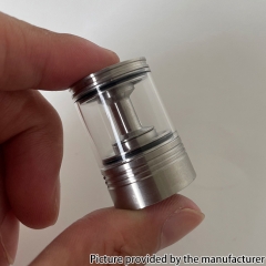 Replacement Top  Tank Tube Kit for Ambition Mods and The Vaping Gentlemen Club Bishop 22mm MTL RTA 3ml - Silver