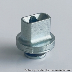 Titanium Ice Flower Style 510 Drip Tip For RDA RTA RDTA Vape Atomizer - Silver
