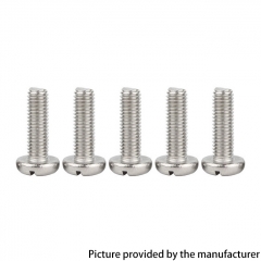 Replacement Slotted Screws M1.6*4mm for KF X Style 22mm RTA KF BB RBA Deck 10pcs - Silver