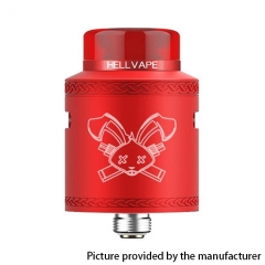 (Ships from Bonded Warehouse)Authentic Hellvape Dead Rabbit V2 24mm RDA Rebuildable Dripping Atomzier w/ BF Pin - Red