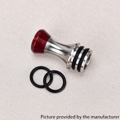 Replacement Resin 316SS 510 Drip Tip for RTA RDA Vape Tank - Red