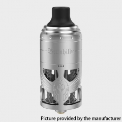 (Ships from Bonded Warehouse)Authentic Brunhilde 23mm MTL RTA Rebuildable Tank Atomizer 5ml - Silver