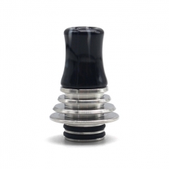 (Ships from Bonded Warehouse)Authentic 510 MTL Drip Tip for Brunhilde MTL 1pc - Silver Black
