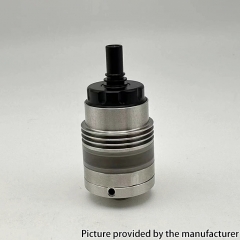 Monarchy OST Old School Style 22mm MTL RTA with 4 Air Pins - Silver + Black