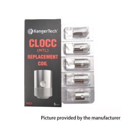 (Ships from Bonded Warehouse)Authentic Kanger CLOCC Replacement Coil 1.0ohm 5pcs