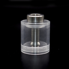 Steam Tuners Style Replacement Tank + Chimney for Fev Flash e-Vapor V4.5S Style RTA Tank 3.5ml - Transparent