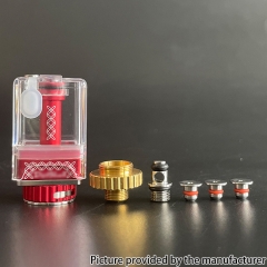 Rekavape Dotshell Style Limited Edition RBA with 3 Air Pins - Red