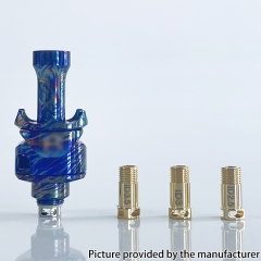 Rekavape Monarchy MOBB MS-B Scepter Style Ti RBA Bridge with 3 Airpins for Billet Boro Tank - Burn