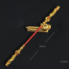 Zinc Alloy 30cm Weapons Toys Black Myth: WuKong Game Peripheral The Monkey King Collectible Model Home Deoration - C