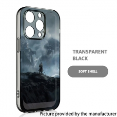 Replacement Soft Phone Shell Black Myth Wukong Case Compatible with IPhone X 13 12Pro 16Plus Apple 11 Xsmax XS - D Transparent Black