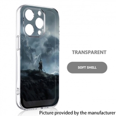 Replacement Soft Phone Shell Black Myth Wukong Case Compatible with IPhone X 13 12Pro 16Plus Apple 11 Xsmax XS - D Transparent