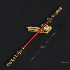 Zinc Alloy 30cm Weapons Toys Black Myth: WuKong Game Peripheral The Monkey King Collectible Model Home Deoration - B