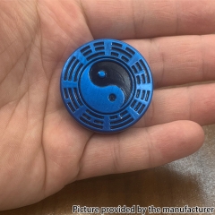 Finger Spinner Fidget Metal EDC Stress Relief Toy - Tai Chi Blue