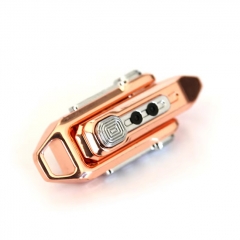 Relative Lock Push Slider Finger Spinner Fidget Metal EDC Stress Relief Toy - Copper