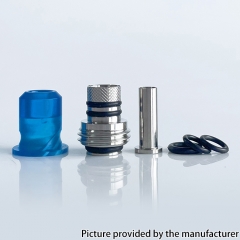 Rekavape Mission Boro Tips V2 ARC Style AIO Drip Tip for BB Billet Boro Mod - Resin Blue