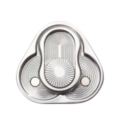 Triangular Stacked Finger Spinner Fidget Metal EDC Stress Relief Toy - Silver