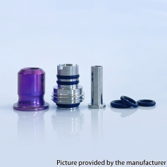 Rekavape Mission Boro Tips V2 ARC Style TI Drip Tip for BB Billet Boro Mod - Puple