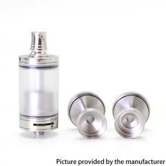 SXK Diplomat Style 23mm RDL RTA Atomizer with 2 Air Pins 5.7ml - Silver