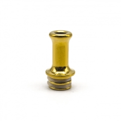 Replacement Stainless Steel 510 MTL Drip Tip for Typhoon GTR 20.5mm - Gold